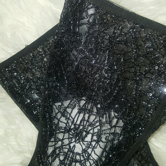 Black Sequenced Boots - Picture 3 of 5